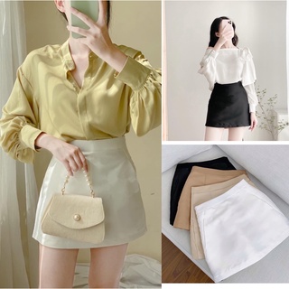 Chân váy A vải TAFTA phong cách hàn quốc trẻ trung có lót quần bên trong mặc đi chơi, du lịch CV46