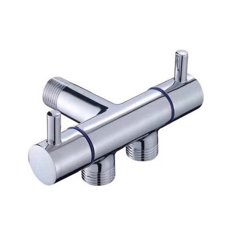 Van Chia Vòi Nước Máy Giặt Hình Tam Giác Bằng Đồng