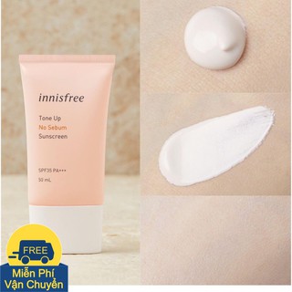 (CÓ SẴN) Kem chống nắng cho da dầu và nâng tông da Innisfree Tone Up No Sebum Sunscreen
