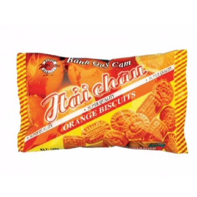 (Bánh Tuổi Thơ ) Bánh Quy Cam Hải Châu Gói 130gr