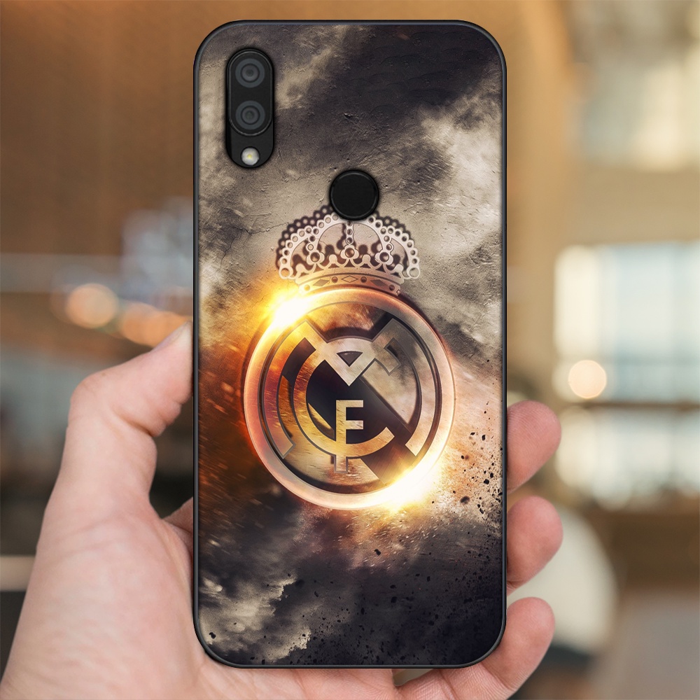 Ốp lưng Xiaomi Redmi 7 viền đen in hình Real Madrid