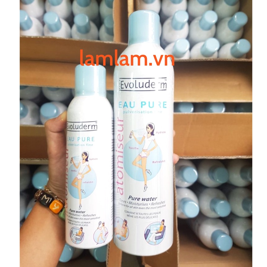 Xịt khoáng dưỡng da cấp ẩm Evoluderm Atomiseur Eau Pure 150ml