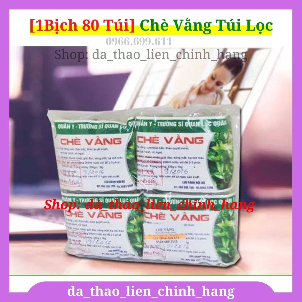 Chè Vằng Túi Lọc (Chuẩn Sỹ Quan Lục Quân 1) - Chè vằng túi nhúng thơm ngon dễ uống, lợi sữa