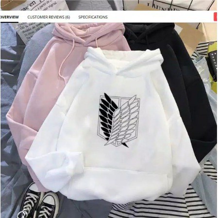 áo Hoodie attack on titan  FREE SHIP Áo anime attack on titan in hình theo yêu cầu