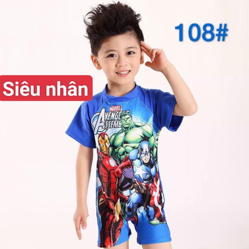 Áo bơi liền thân cho bé trai v gái 13-32kg