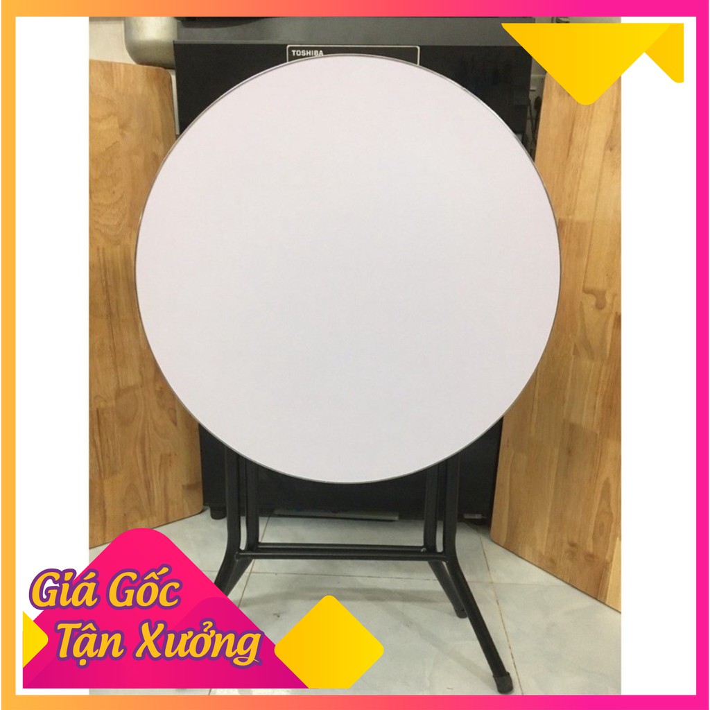 bàn tròn cafe trắng sứ cao cấp - đường kính 60 -cao 70