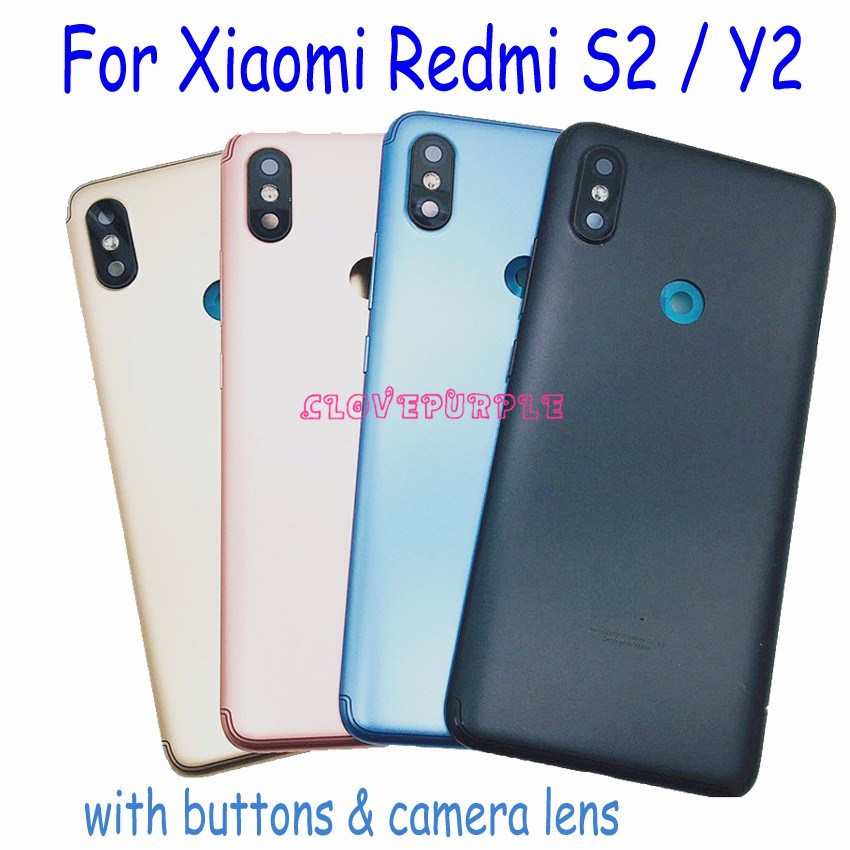 Mặt Lưng Điện Thoại Kèm Nút Bấm Nguồn / Âm Lượng Thay Thế Chuyên Dụng Cho Xiaomi Redmi S2 Y2 Y2 S2 Ốp