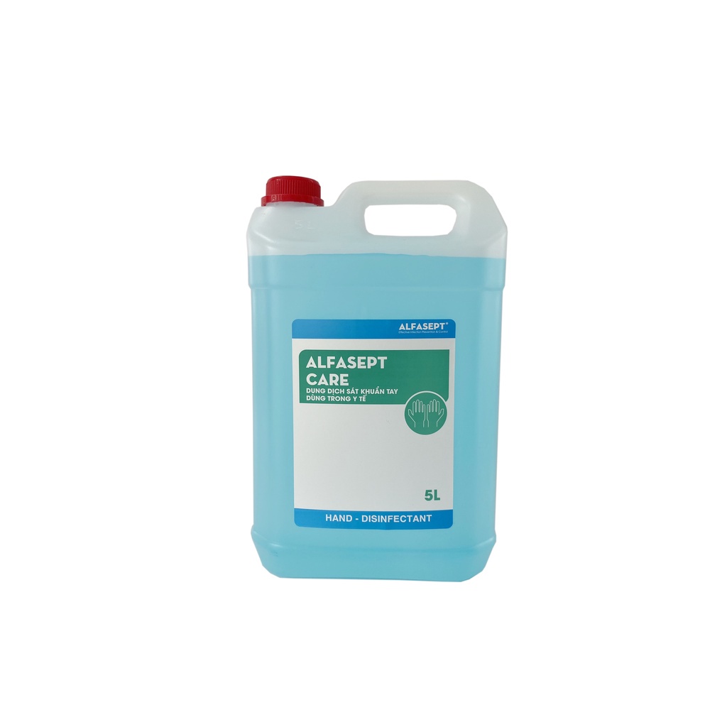 Dung Dịch Rửa Tay ALFASEPT Care Giúp Diệt Khuẩn Toàn Diện, Nhanh Chóng Và Hiệu Quả Can 5L