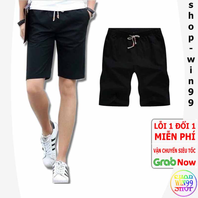 [ FREESHIP_99K ] QUẦN SHORT KAKI NAM LƯNG THUN CÓ TÚI GIÁ RẺ BÁN SỈ MÀU ĐEN XANH TRẮNG SỌT ĐÙI THỂ THAO THOẢI MÁI