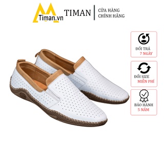 Giày nam lười chất liệu da bò đẹp tây phong cách công sở thiết kế mọi cao cấp bảo hành 1 năm TK06 TIMAN