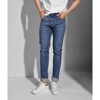 ROUTINE - Quần jean nam màu xanh đậm dễ phối đồ slim fit - DPA007