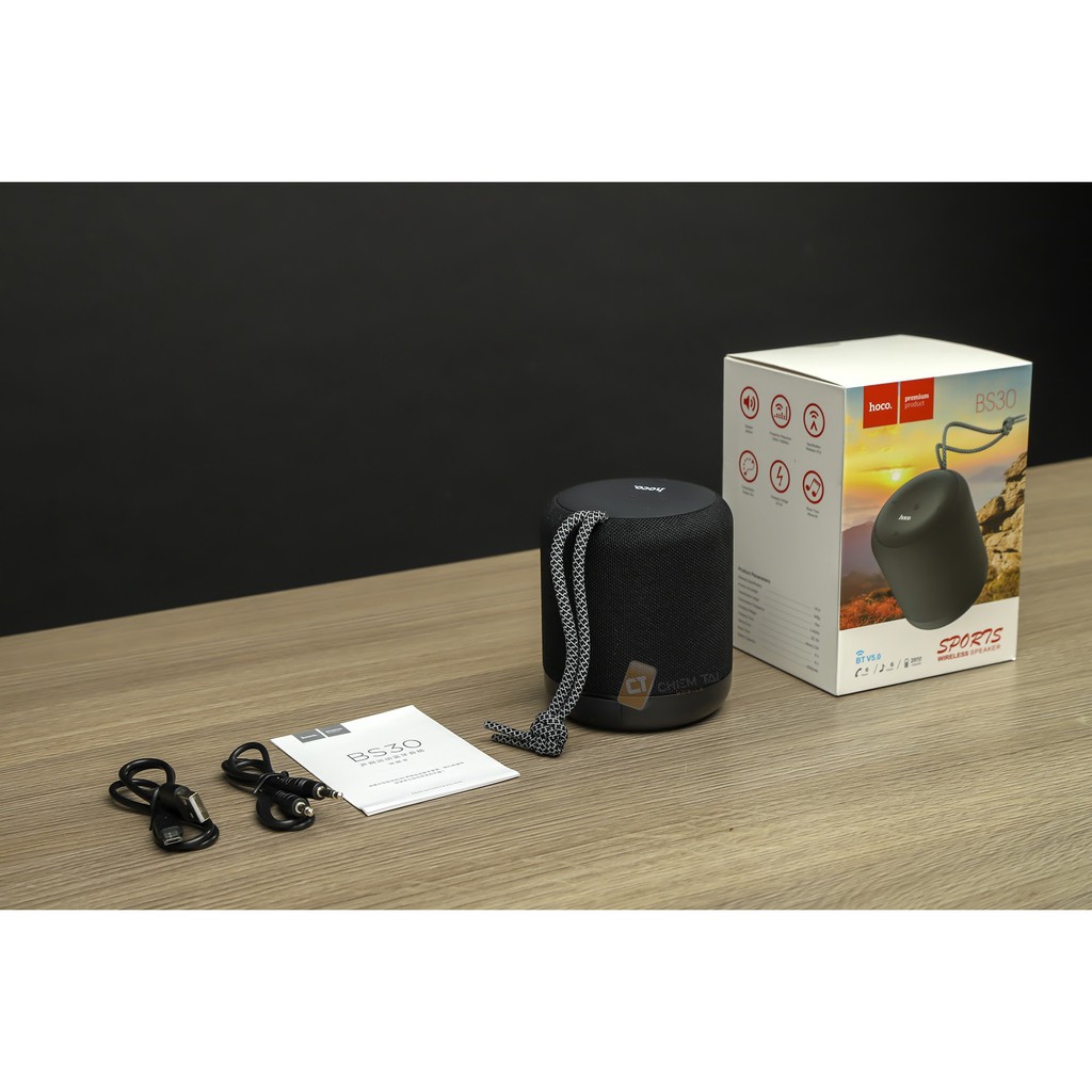 Loa Bluetooth Hoco BS30, Chống Nước, Chính Hãng V5.0 Sport Wireless Speaker