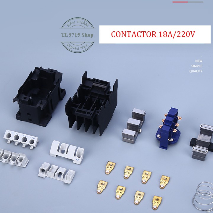 Khởi động từ Contactor AC công suất 18A/220V