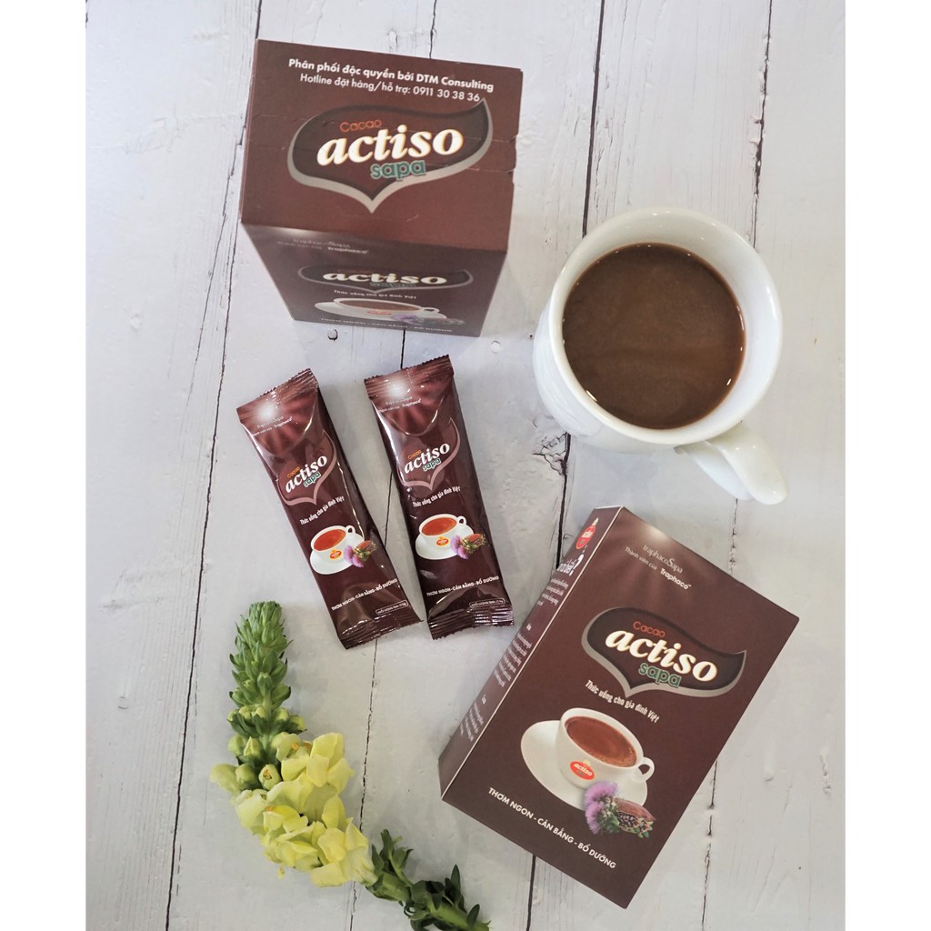 Cacao Actiso Sapa - TraphacoSapa - Đồ uống cao cấp Kết hợp Atiso Sapa &amp; Cacao Bến Tre