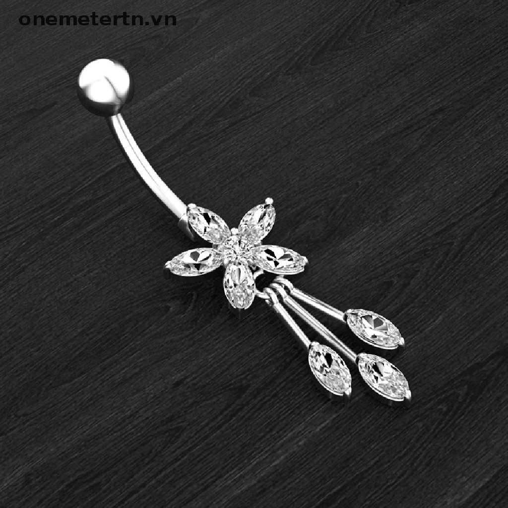 Khuyên RốN HìNh Tim BằNg ThéP Y Tế
