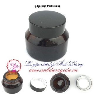 Lọ đựng mực cao cấp hình trụ dung tích 15ml
