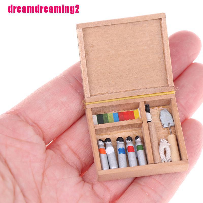 Mô Hình Hộp Gỗ Mini Tỉ Lệ 1: 12 Dùng Để Trang Trí Nhà Búp Bê