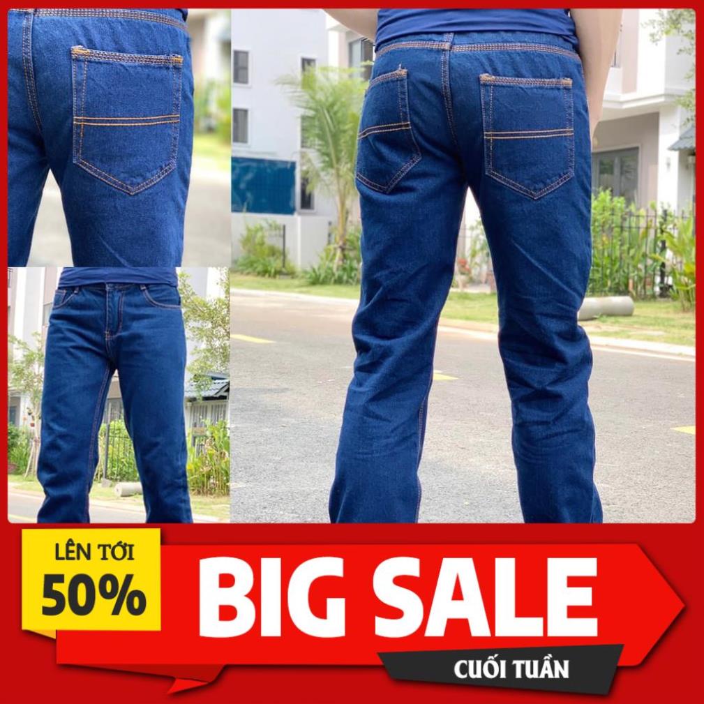 Quần jean nam ống suông vải dày chất vải jean cotton mềm mịn size 50-90kg-Jean003 🌺