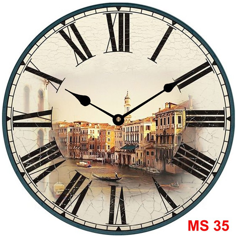Đồng hồ treo tường phong cách cổ MS35