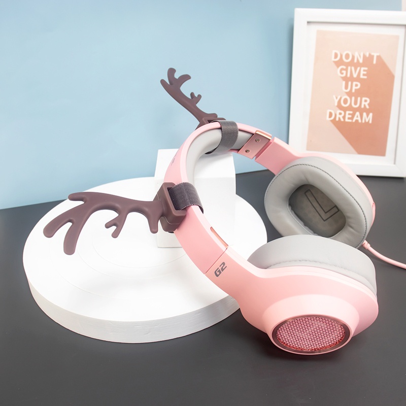 Tai Nghe Có Thể Tháo Rời Hình Tai Tuần Lộc 3D Sống Động