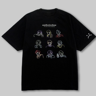 Áo thun sad.boizvibes toss tee black - whiet form rộng tay lỡ