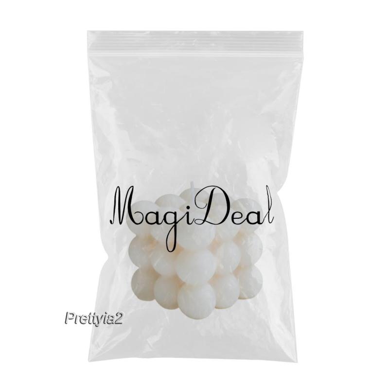 Set 2 3 Nến Sáp Soy Màu Trắng Cỡ Nhỏ Trang Trí Phòng Ngủ / Văn Phòng