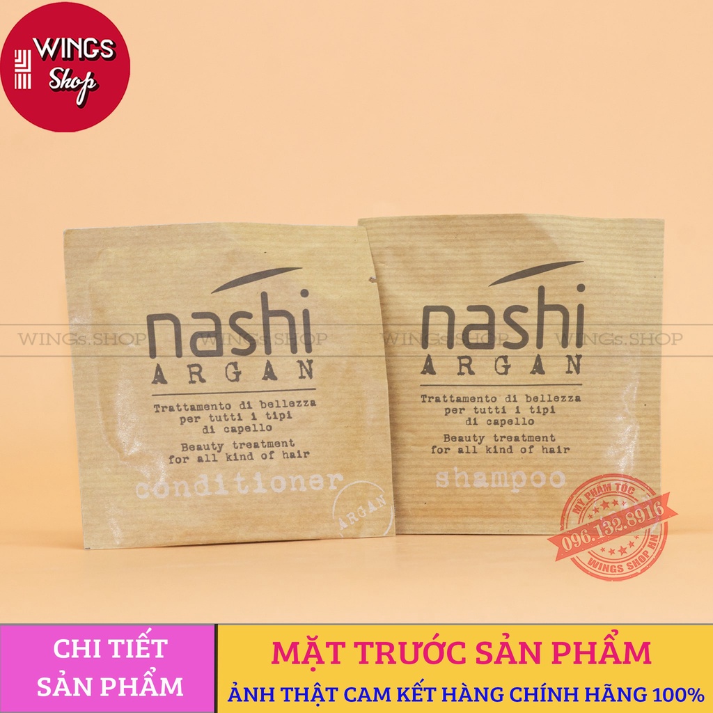 Set gội xả Nashi mini 15ML+ hấp 20ML | Wings Shop