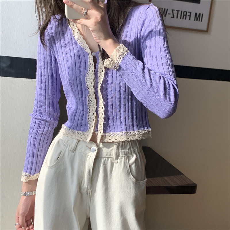 Áo Khoác Cardigan Dệt Kim Phong Cách Retro Cổ Điển Cho Nữ