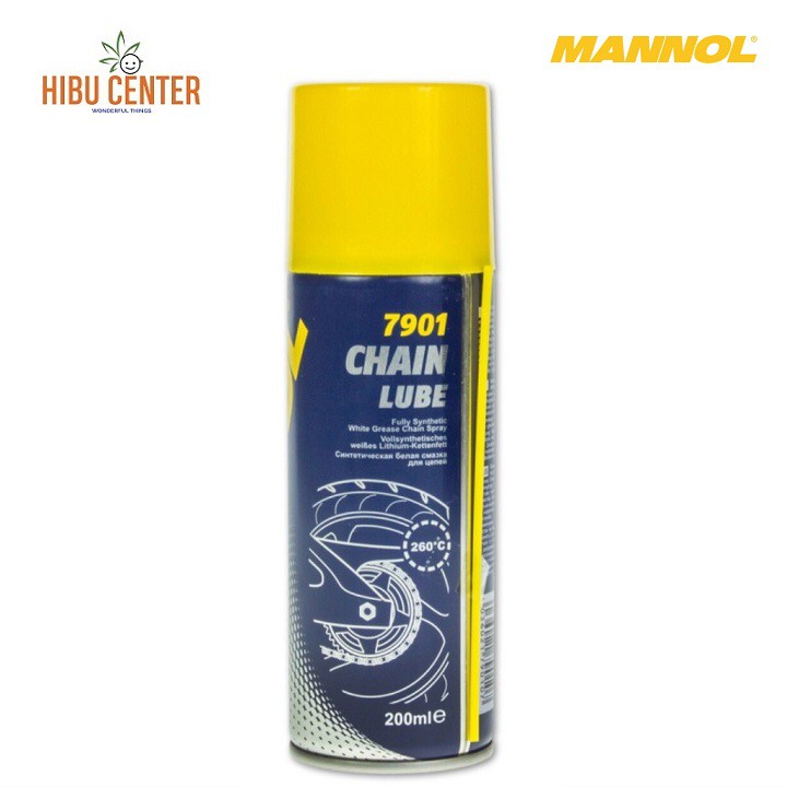 Chai Xịt Bảo Dưỡng Sên MANNOL 7901 Chain Lube 200ml