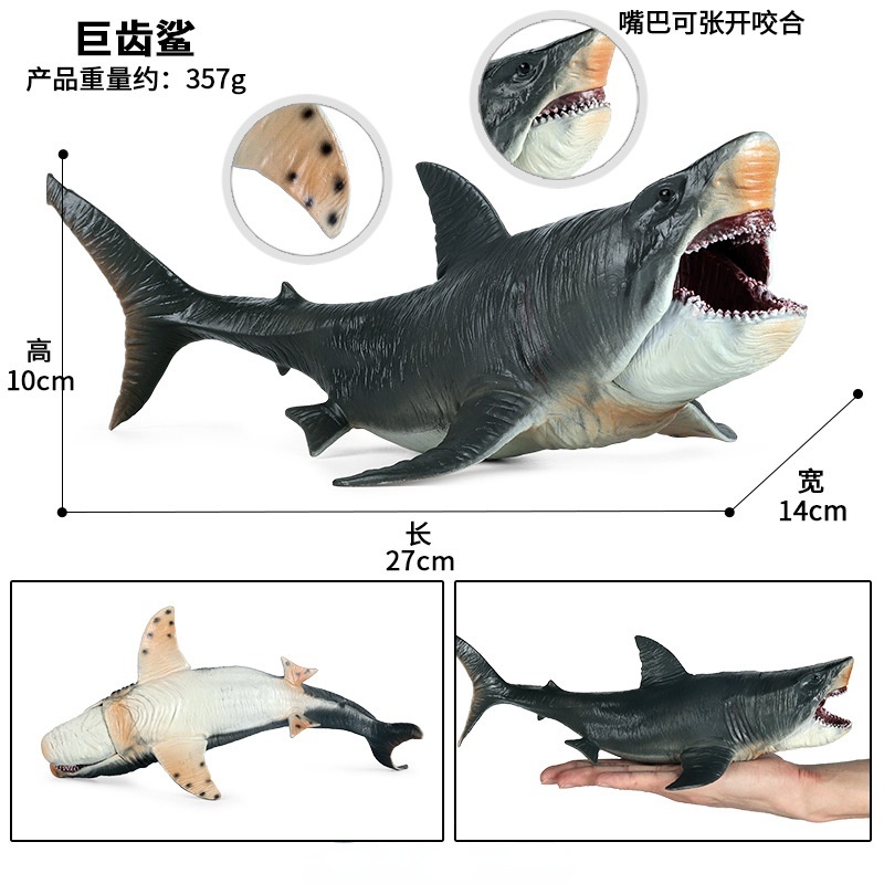 Mô hình cá mập Megalodon sống động cho bé