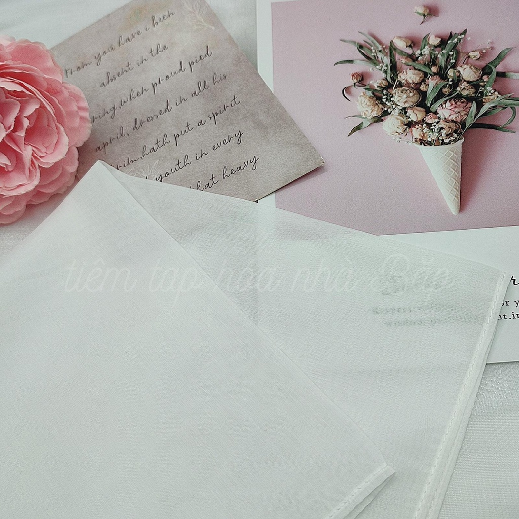 Khăn Tay Tơ Tằm 33x33