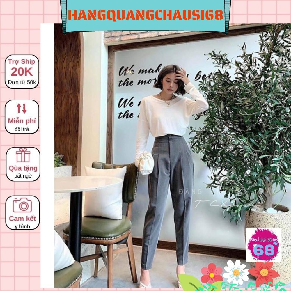 Quần baggy lưng cao cạp liền 2 khuy Hangquangchausi68 41