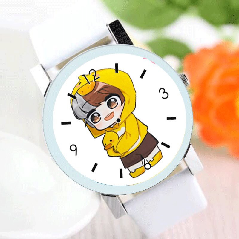 Đồng hồ đeo tay nam nữ in hình HERO TEAM ver ÔM THÚ Simmy Phong cận Siro Mr Vịt Sammy Đào Timmy Kairon Timy Kamui