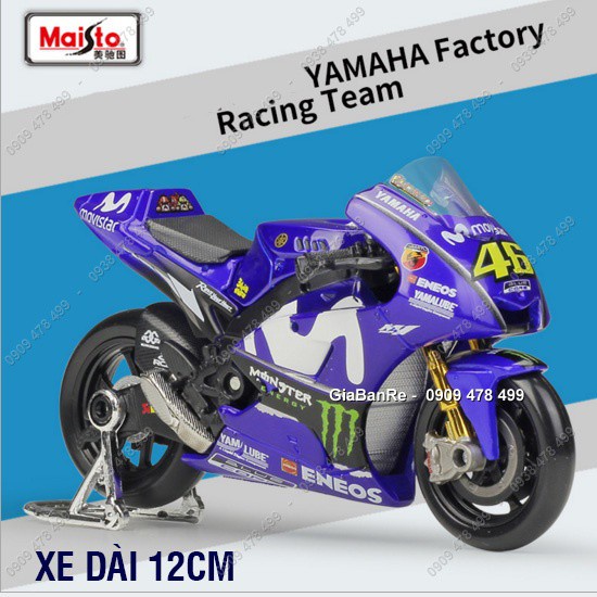Xe Mô Hình Moto Yamaha Movistar GP - Rossi No46 - Tỷ Lệ 1:18 - Maisto - 8781