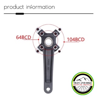Đùi đĩa (Giò dĩa) rỗng xe đạp MTB RACEWORK XT