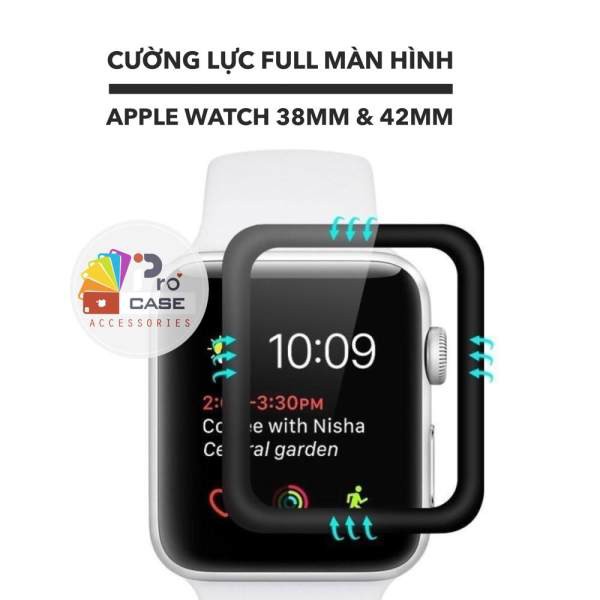 Kính Cường Lực 3D Bảo Vệ Mặt Đồng Hồ Apple Watch 38Mm / 42 Mm Mới.