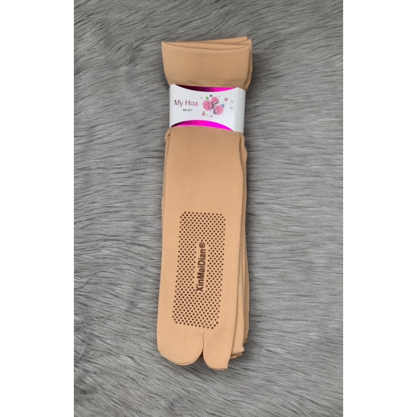 [HCM] Combo 5 đôi vớ tất nữ da dài, có hạt silicon chống trượt khi đi trong nhà , ảnh thật , bảo đảm giao đúng hàng