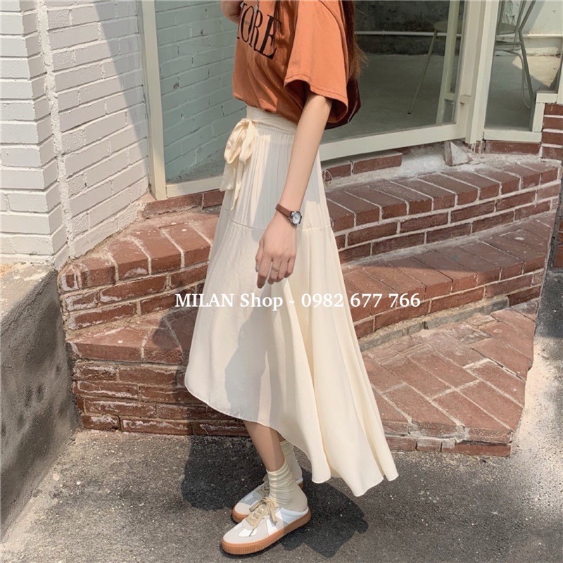 [ Mã FADIRECT20 giảm 20K đơn 150K] Chân váy đuôi cá buộc nơ chất lụa mát lịm | BigBuy360 - bigbuy360.vn