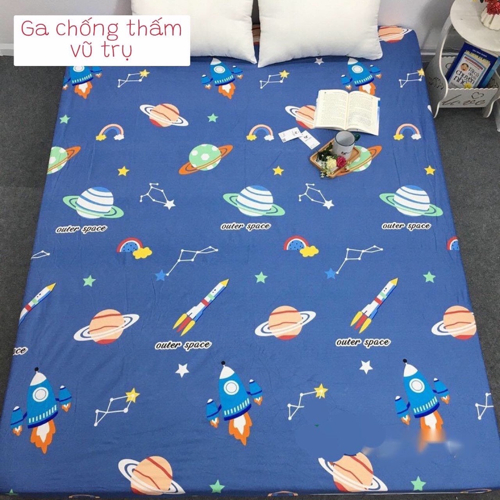 Ga chống thấm Cotton, Drap chống nước loại dày dặn siêu chống thấm cho bé yêu, người cao tuổi