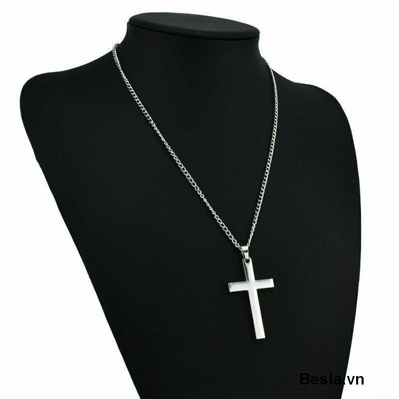 Vòng cổ Mặt Hình Thánh Giá Thiết Kế Đơn Giản Thời Trang Cho Nam Và Nữ