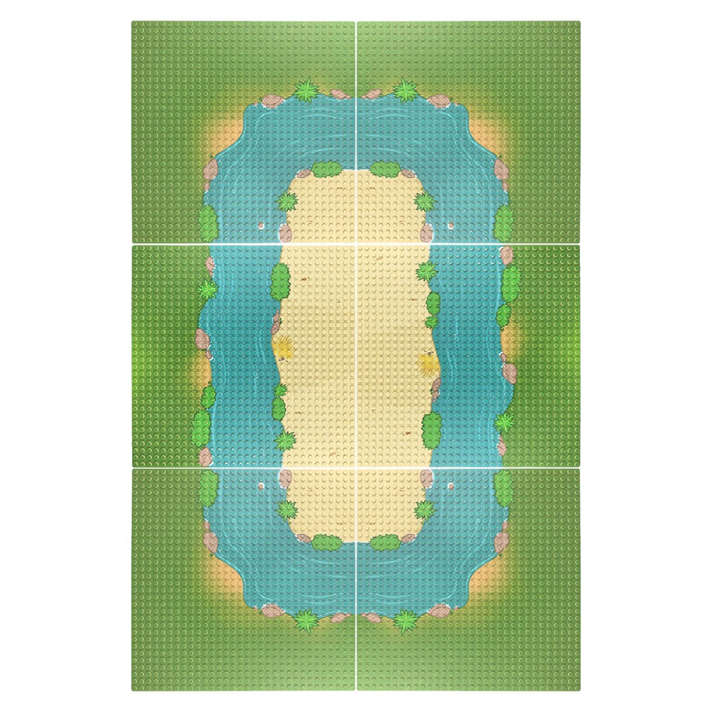 Bộ đồ chơi lắp ráp mô hình đường phố 32x32