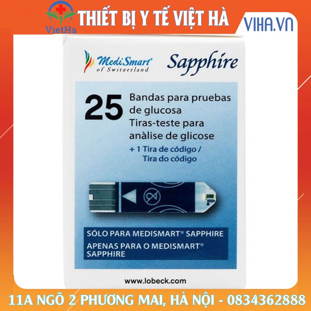 Que thử đường huyết sapphire plus 50 que