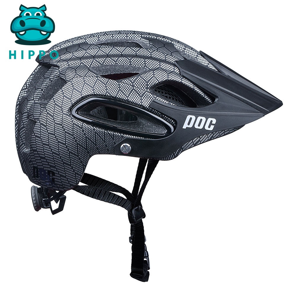 Mũ bảo hiểm xe đạp thể thao chuyên nghiệp Poc 07 siêu nhẹ carbon đen nhám - HIPPO HELMET