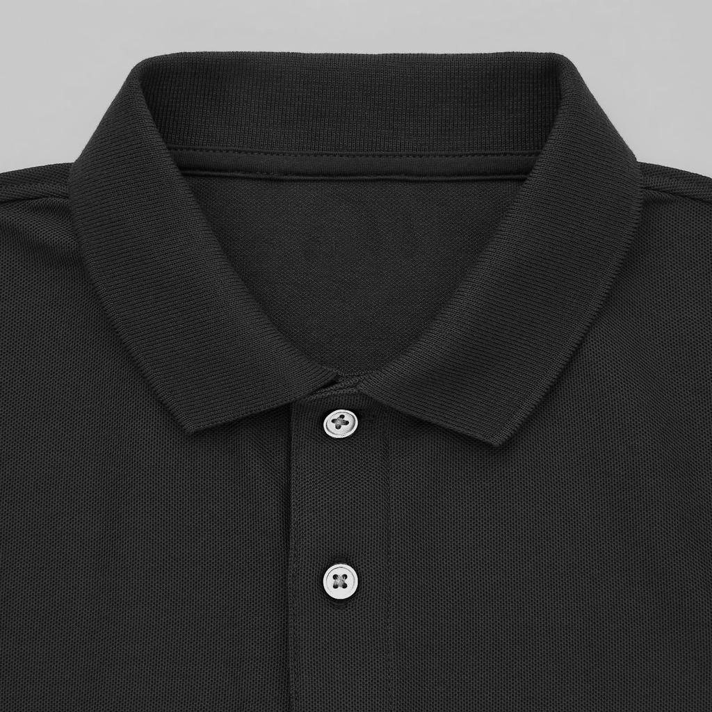 Áo polo nam HP Boutique vải trơn chất cá sấu Cotton co giãn 4 chiều, form Basic viền trắng lịch sự đẳng cấp HPBOPM06