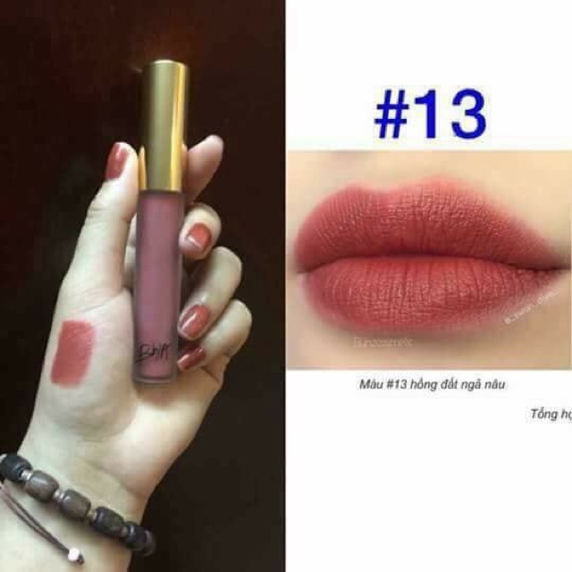 Son kem BBIA Last Velvet Lip Tint version 3 11 12 13 14 15
