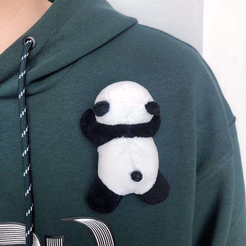 Plush Doll Panda Brooch Cute Hairpin