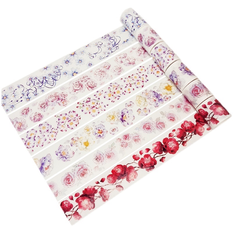 Washi chiết hãng Whale Fall chủ đề hoa