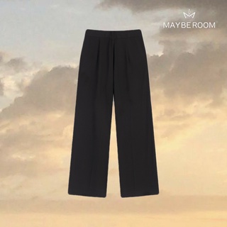 Quần suông đen cạp cao Mono Bottom Mayberoom