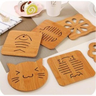 Combo 2 Miếng lót nồi bằng gỗ nhiều hình