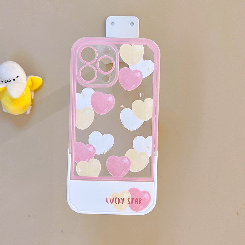 Ốp Điện Thoại Kèm Giá Đỡ Tàng Hình Chất Lượng Cao Cho iphone13 / Apple 11 / 12Pro 6 / 7 / 8p